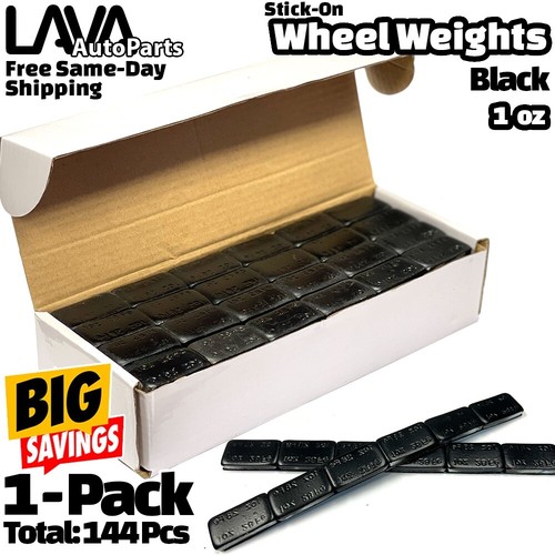 Box black wheel weights - 1, oz